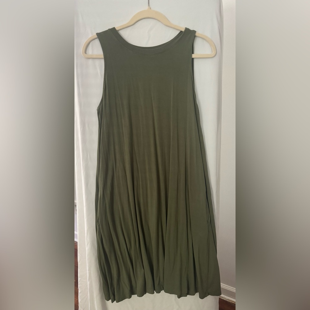 Time and Tru Olive Green Dress